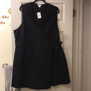 Black Wrap / Tie Dress